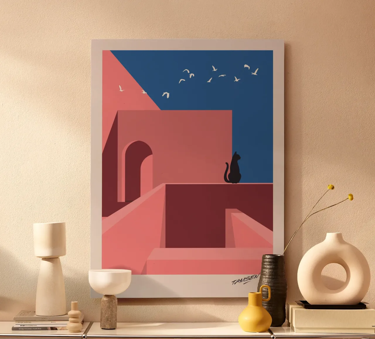 Cat.ch me if you can - 01 alluminio dibond da Tamsen Design