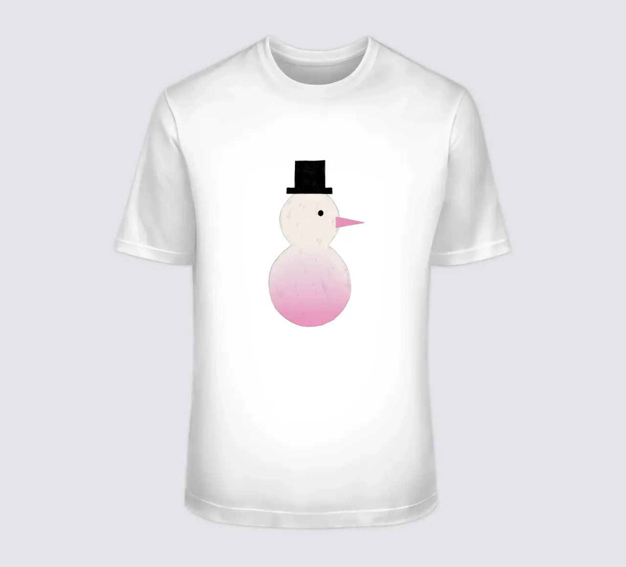 Schneemann Farbverlauf t-shirt da Sophie Augustin Illustration
