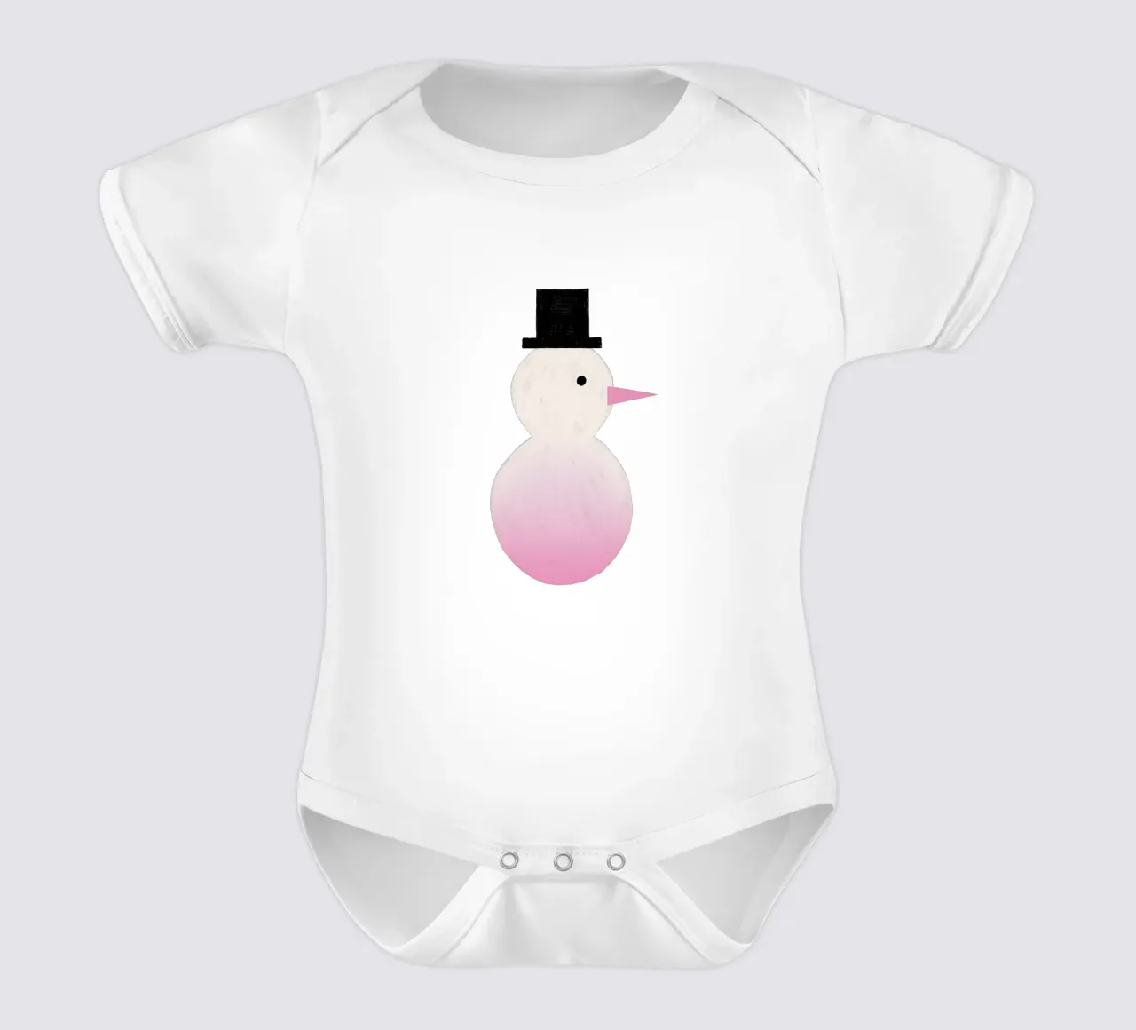 Schneemann Farbverlauf body neonato maniche corte da Sophie Augustin Illustration
