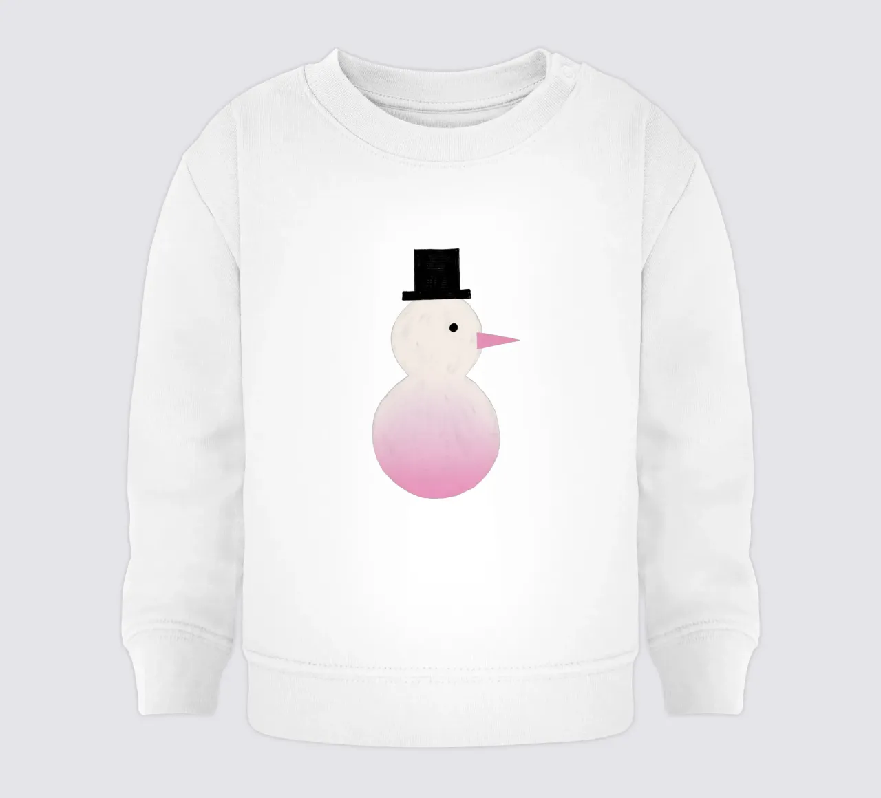 Schneemann Farbverlauf felpa neonato da Sophie Augustin Illustration