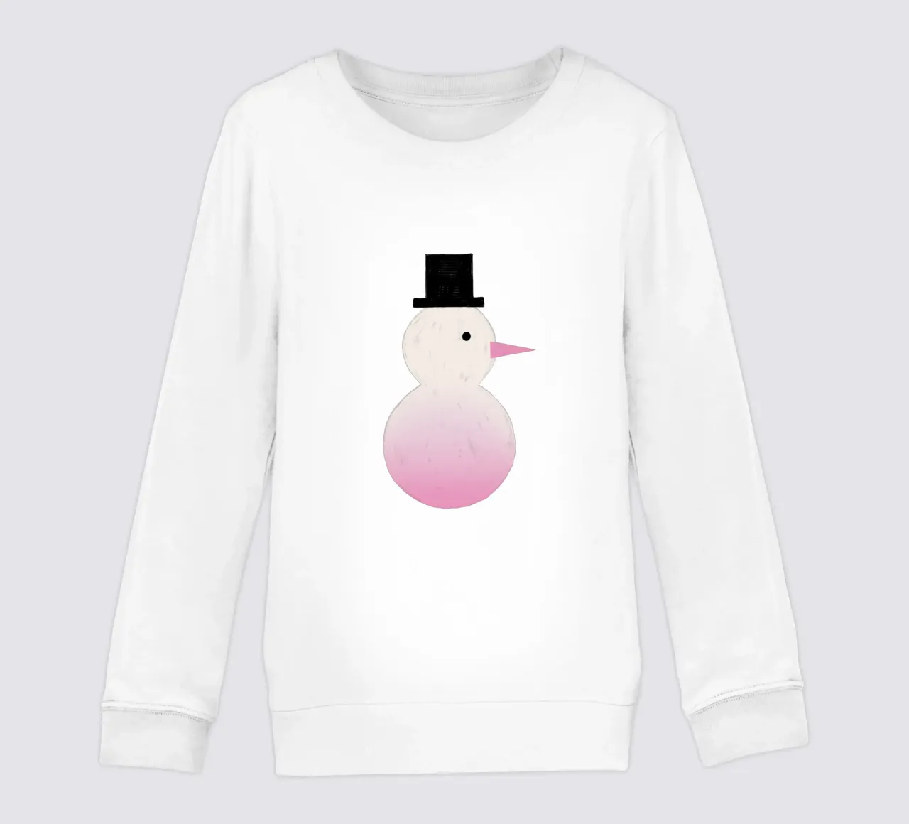 Schneemann Farbverlauf felpa bambino da Sophie Augustin Illustration