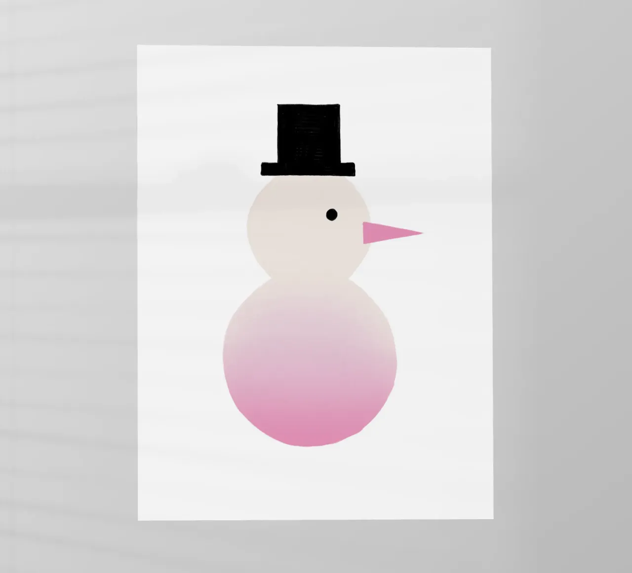Schneemann Farbverlauf pellicola backlit da Sophie Augustin Illustration
