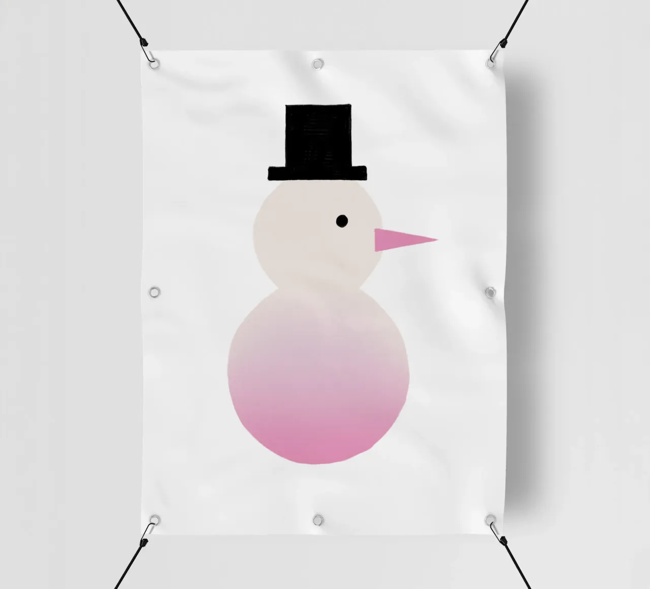 Schneemann Farbverlauf telo in pvc da Sophie Augustin Illustration