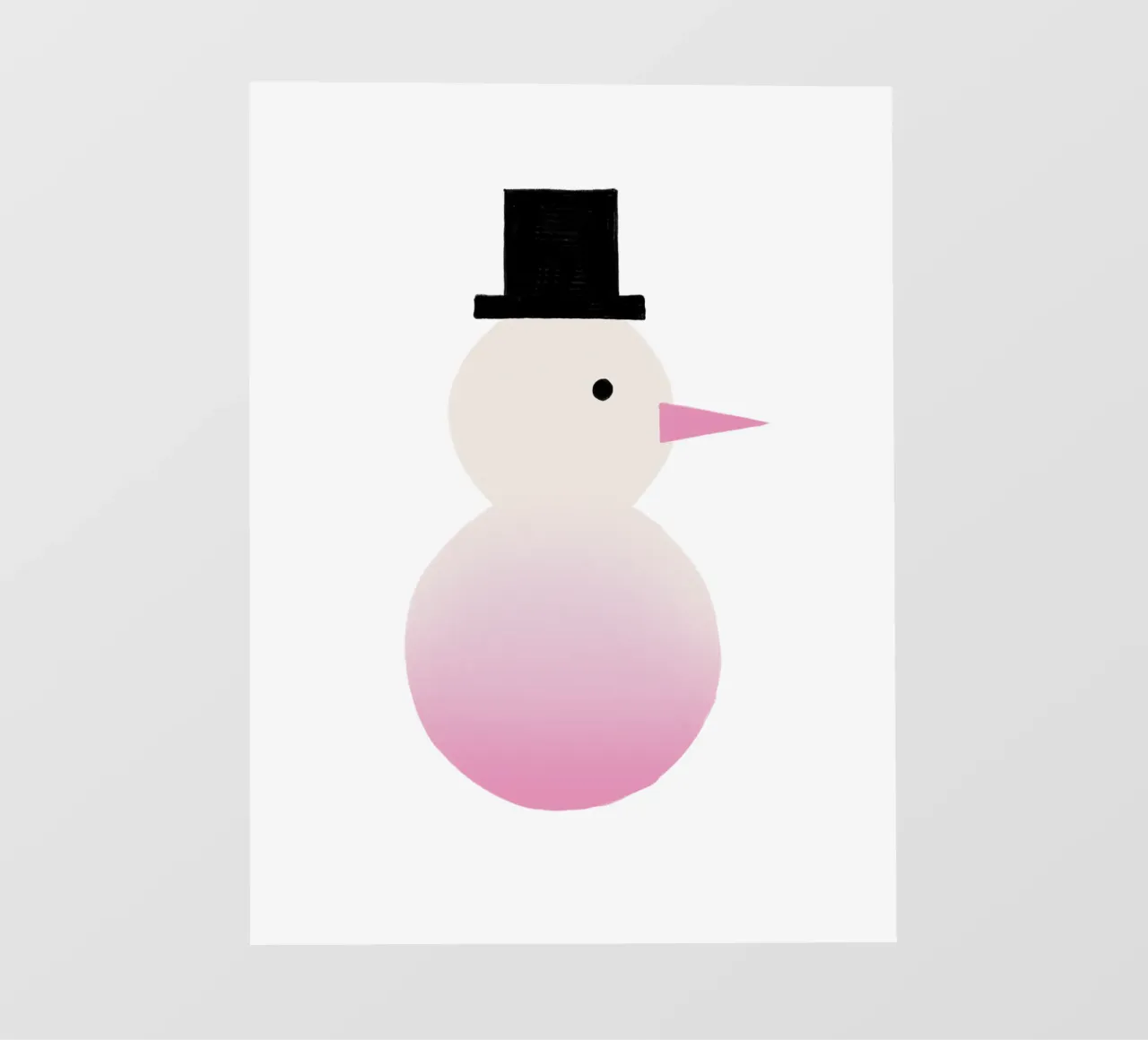 Schneemann Farbverlauf telo in pvc da Sophie Augustin Illustration