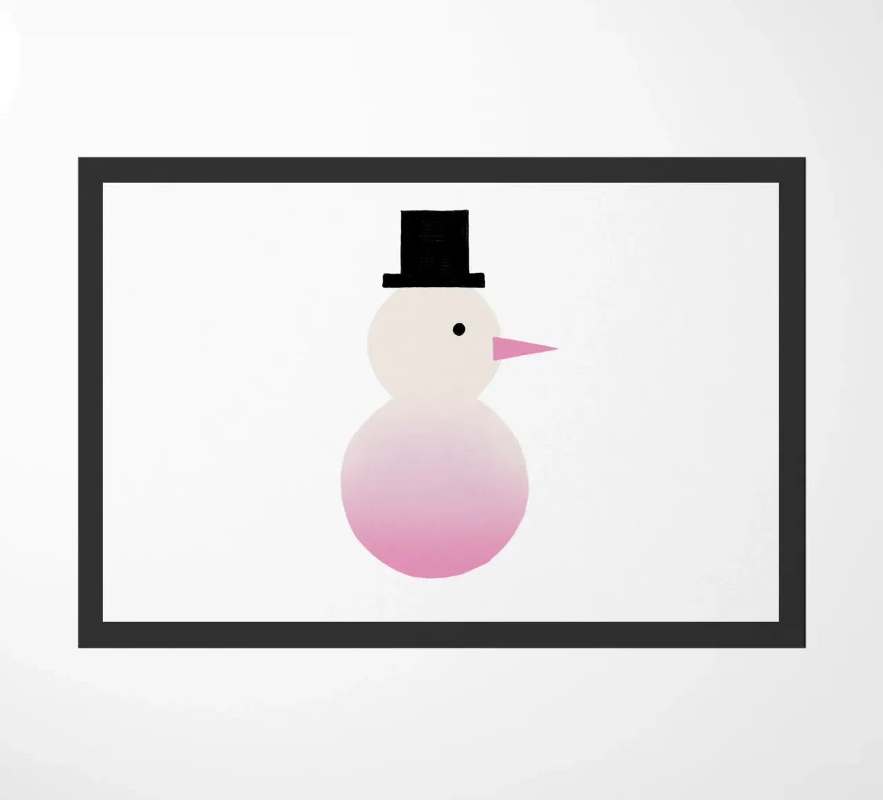 Schneemann Farbverlauf zerbino da Sophie Augustin Illustration
