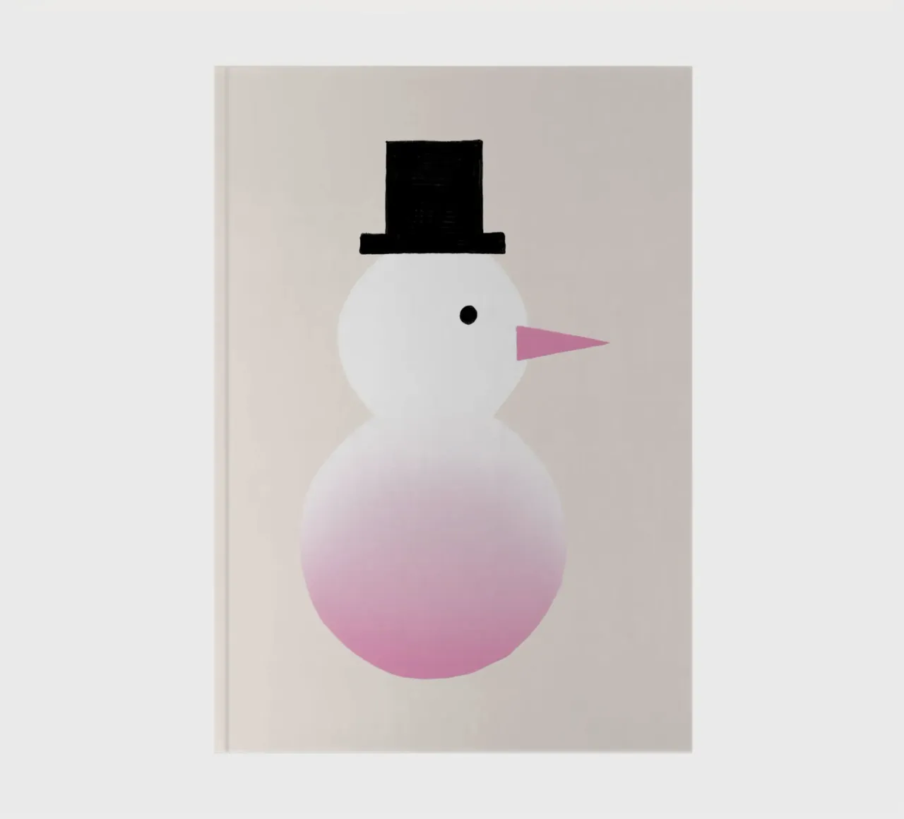 Schneemann Farbverlauf notebook by Sophie Augustin Illustration
