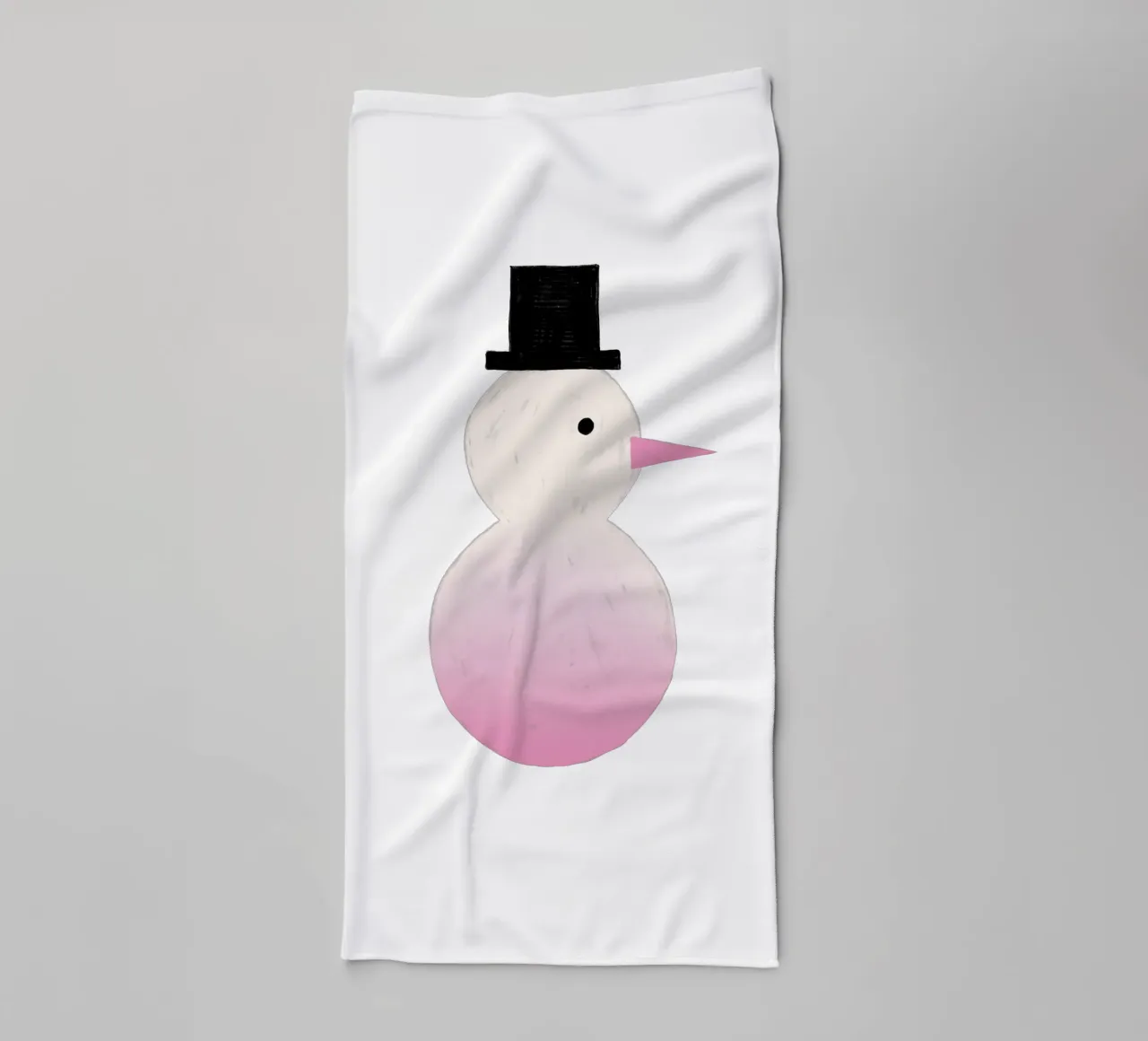 Schneemann Farbverlauf asciugamano da bagno da Sophie Augustin Illustration