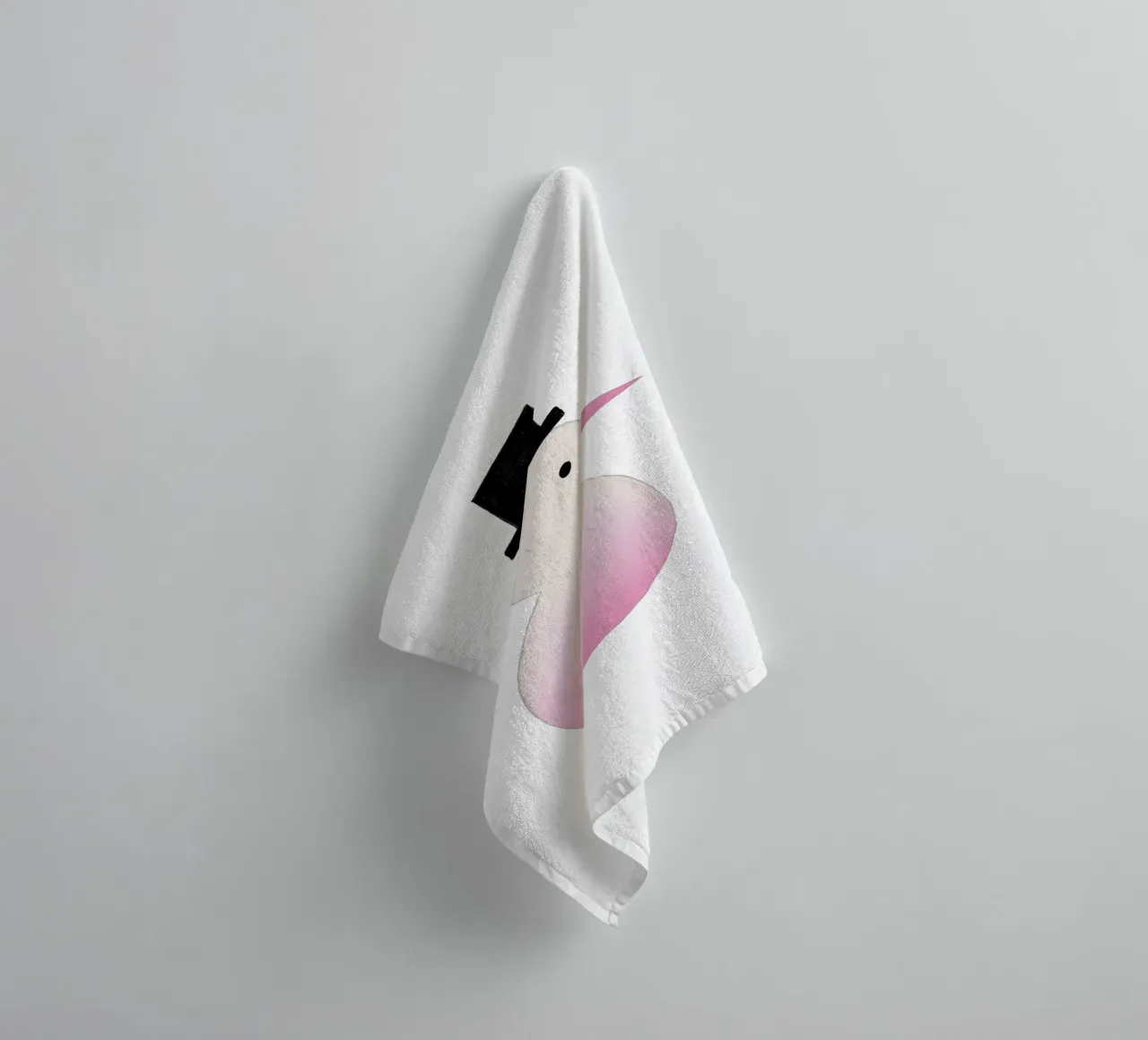 Schneemann Farbverlauf asciugamano da bagno da Sophie Augustin Illustration