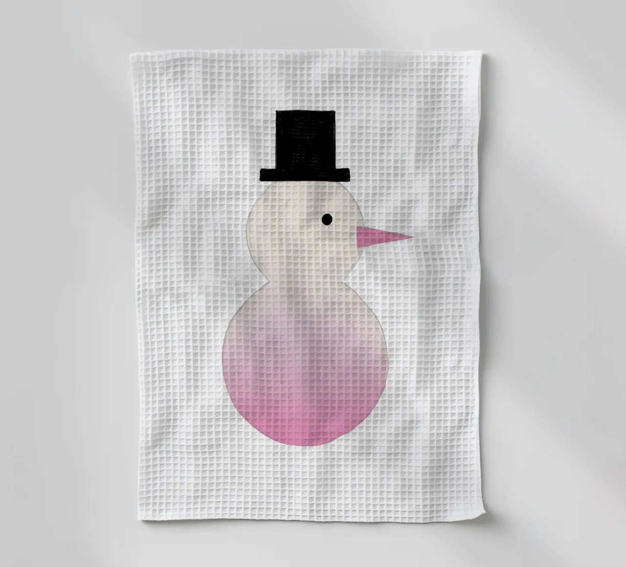 Schneemann Farbverlauf canovaccio da cucina da Sophie Augustin Illustration