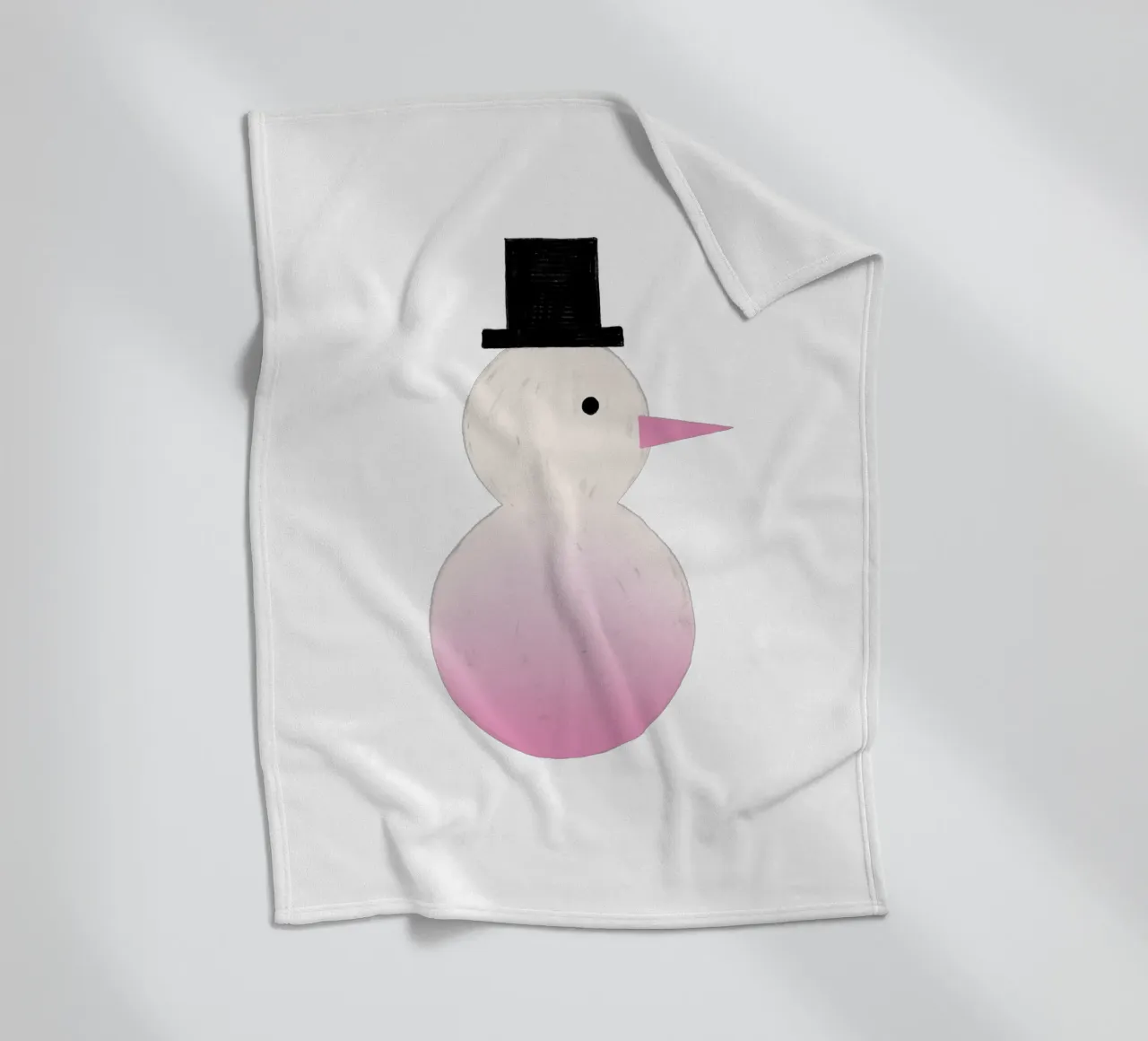 Schneemann Farbverlauf coperta in pile da Sophie Augustin Illustration
