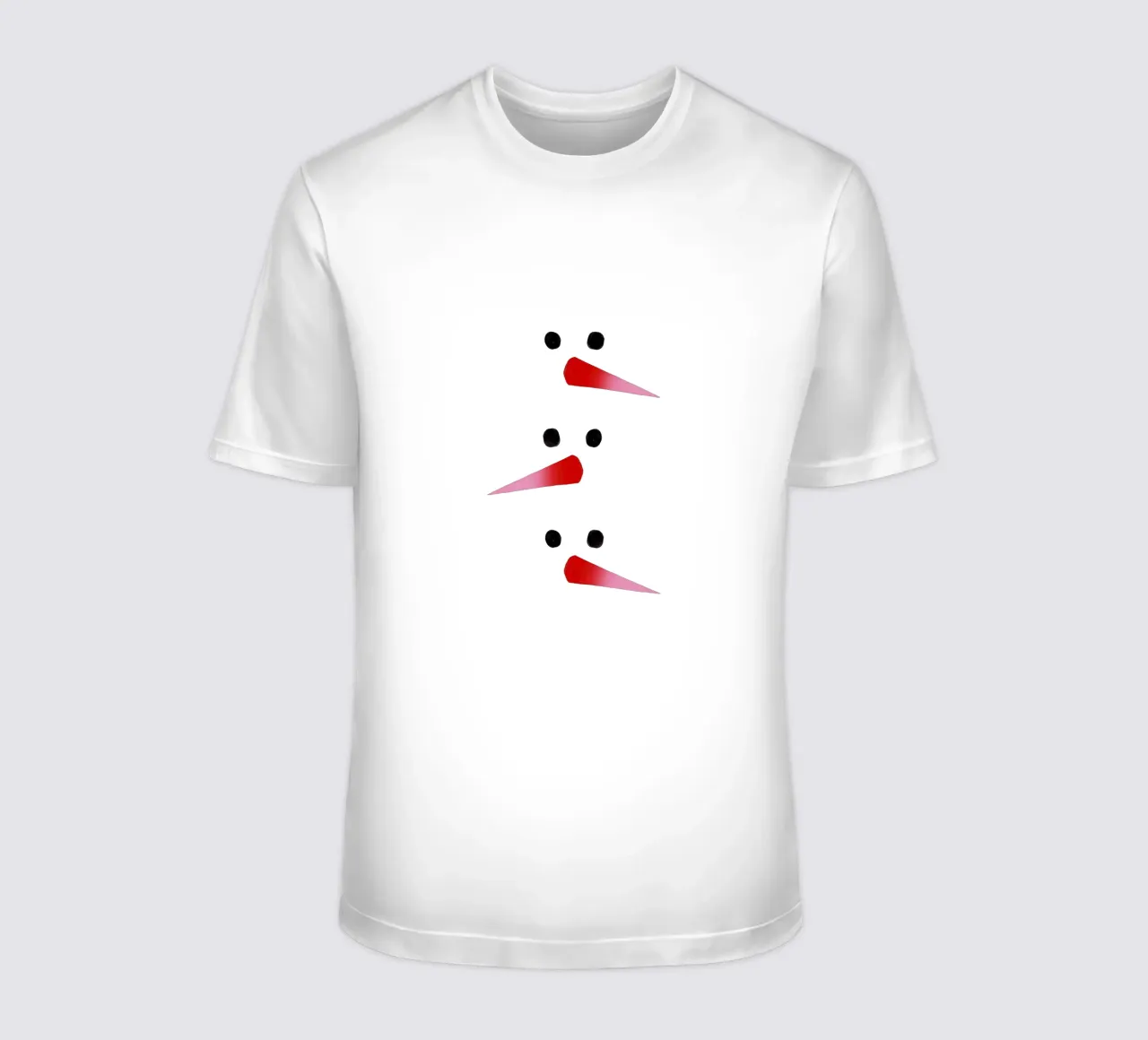 Schneemann-Nasen Farbverlauf t-shirt da Sophie Augustin Illustration