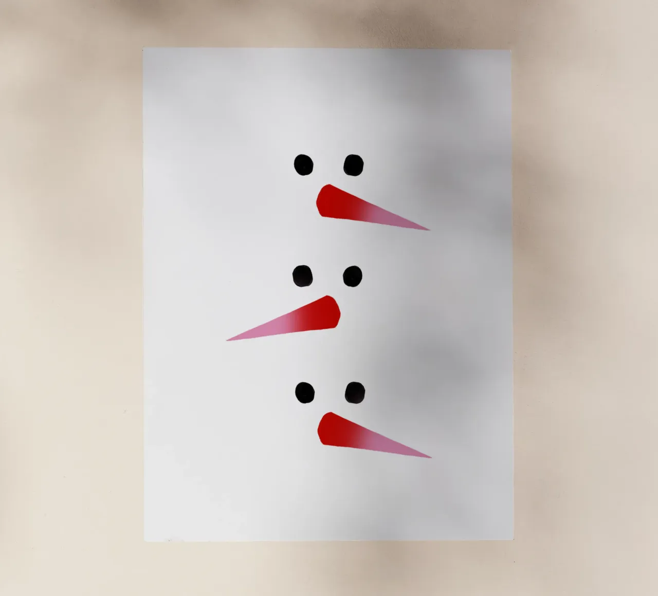 Schneemann-Nasen Farbverlauf pellicola backlit da Sophie Augustin Illustration