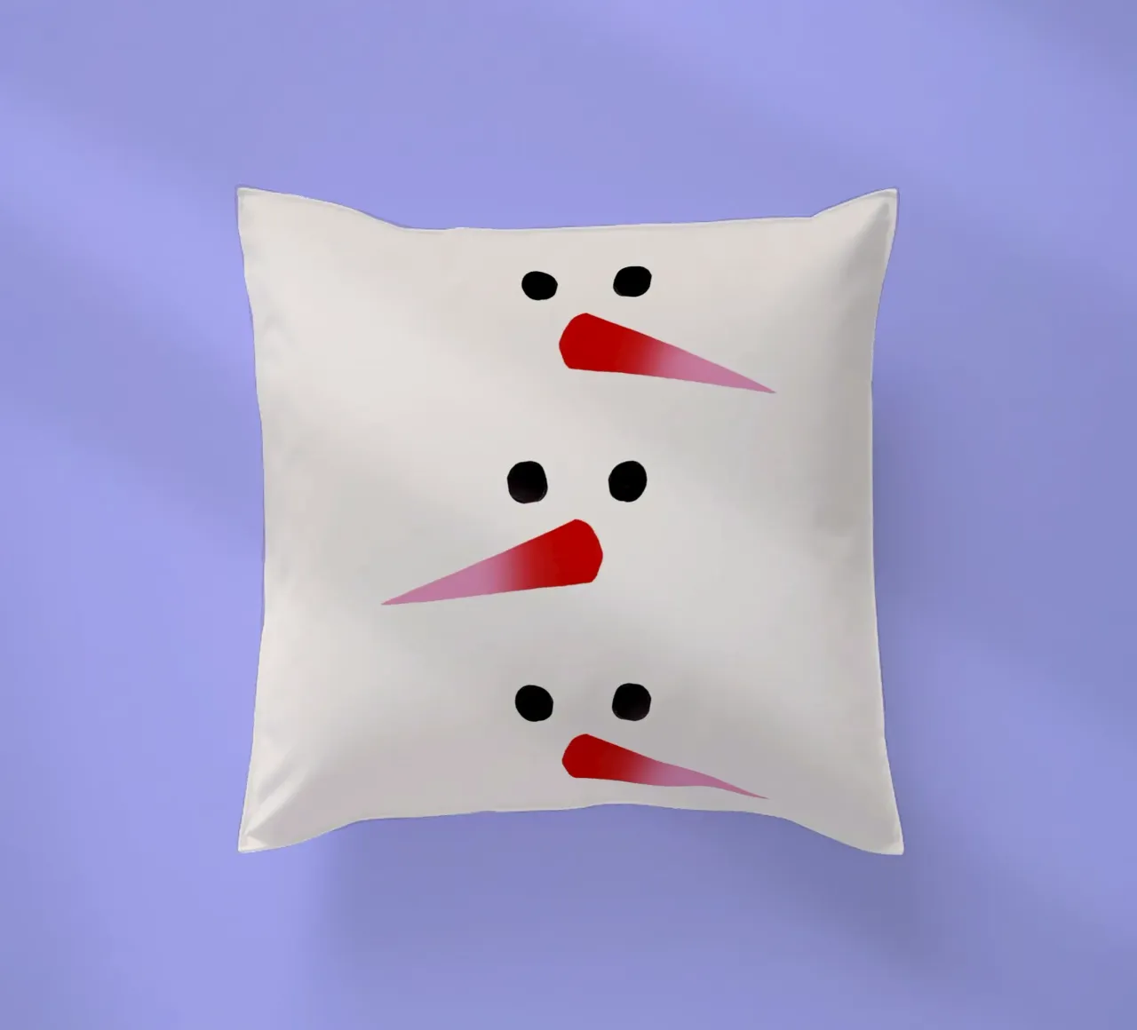 Schneemann-Nasen Farbverlauf cuscino da Sophie Augustin Illustration