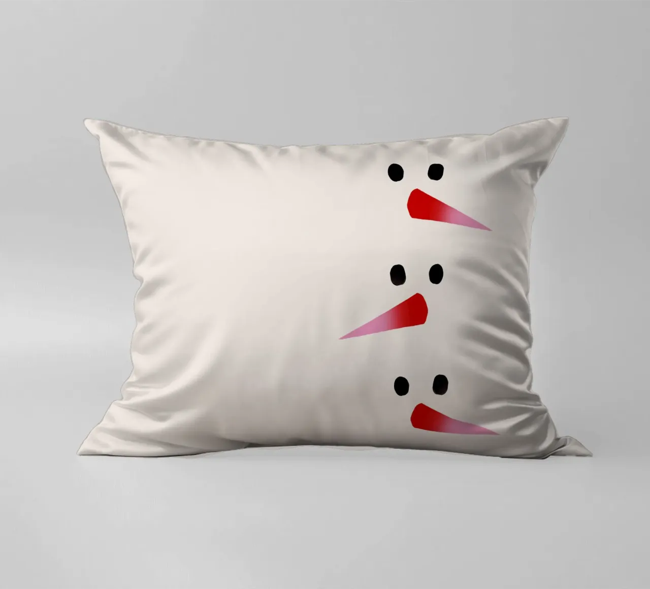 Schneemann-Nasen Farbverlauf cuscino da Sophie Augustin Illustration