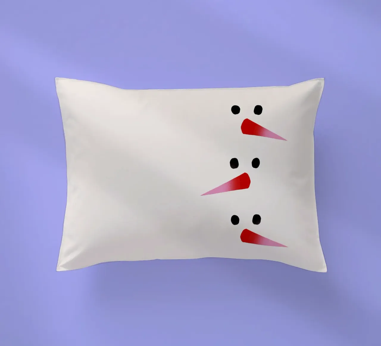 Schneemann-Nasen Farbverlauf cuscino da Sophie Augustin Illustration