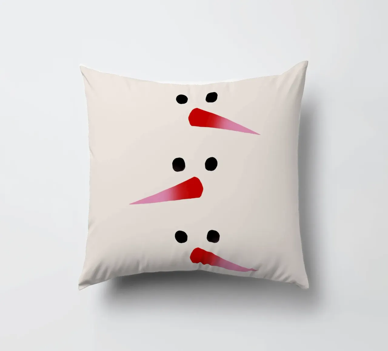 Schneemann-Nasen Farbverlauf cuscino da Sophie Augustin Illustration