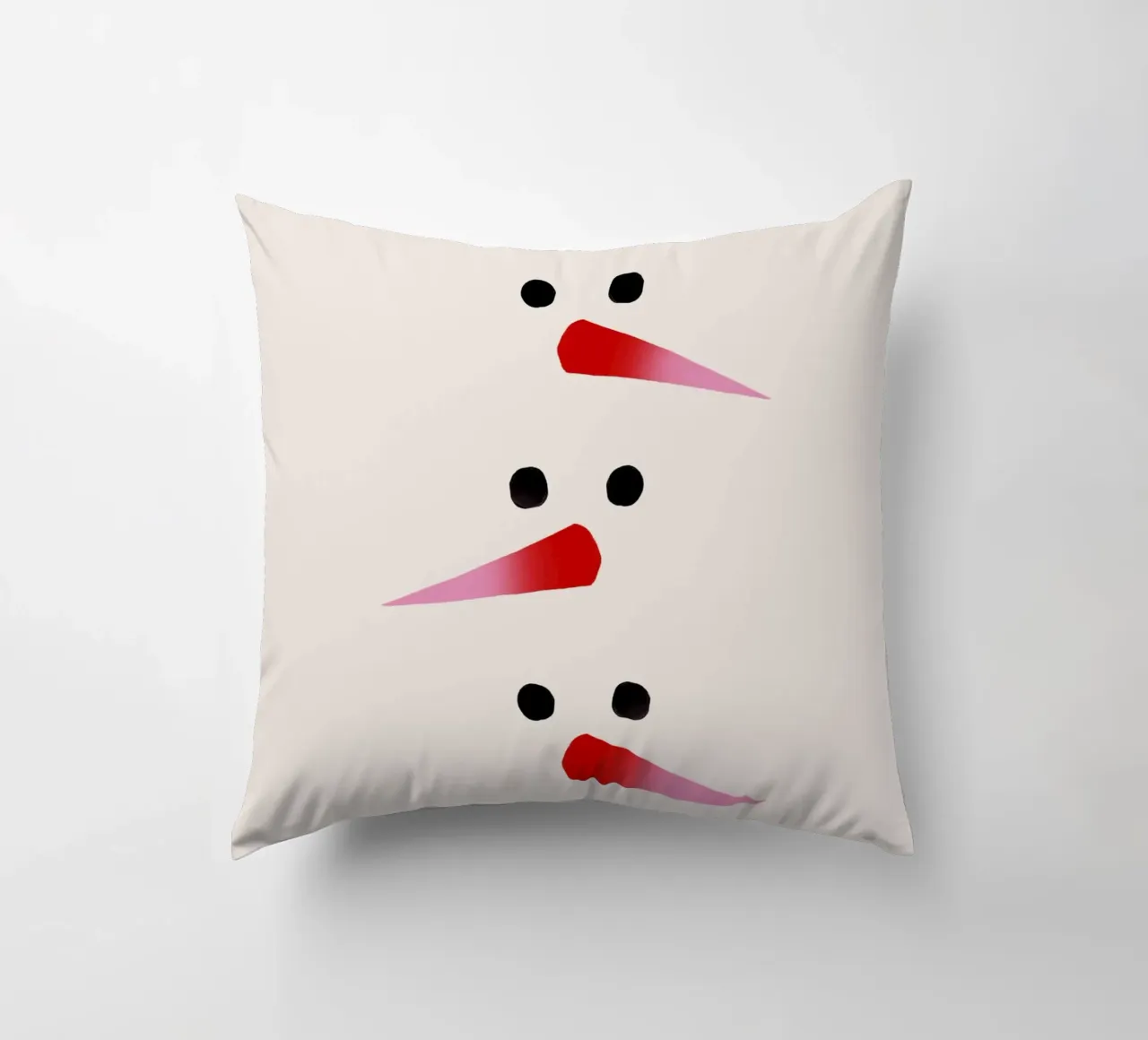 Schneemann-Nasen Farbverlauf cuscino da Sophie Augustin Illustration