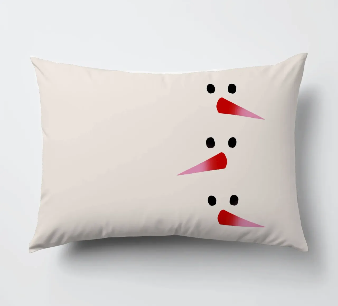 Schneemann-Nasen Farbverlauf cuscino da Sophie Augustin Illustration