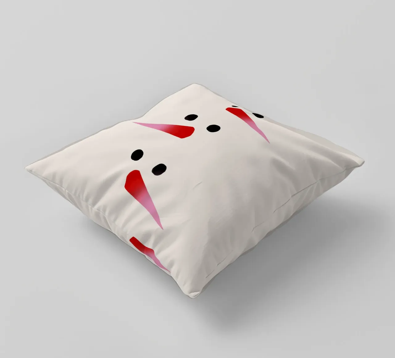 Schneemann-Nasen Farbverlauf cuscino da Sophie Augustin Illustration