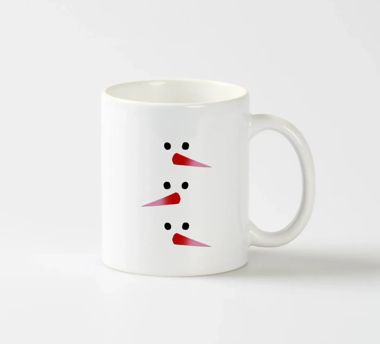 Schneemann-Nasen Farbverlauf tazza in ceramica da Sophie Augustin Illustration
