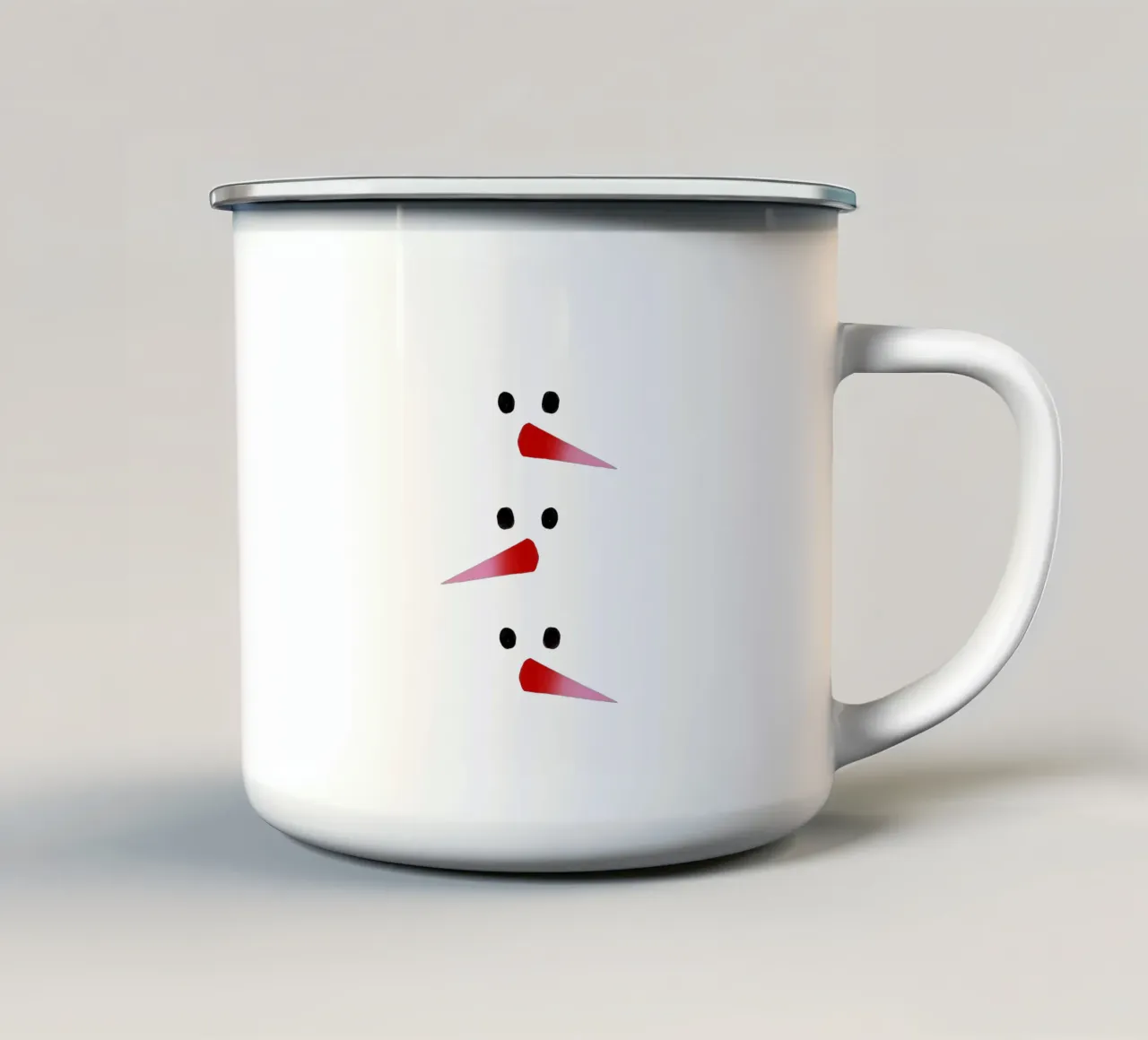 Schneemann-Nasen Farbverlauf tazza in smalto da Sophie Augustin Illustration