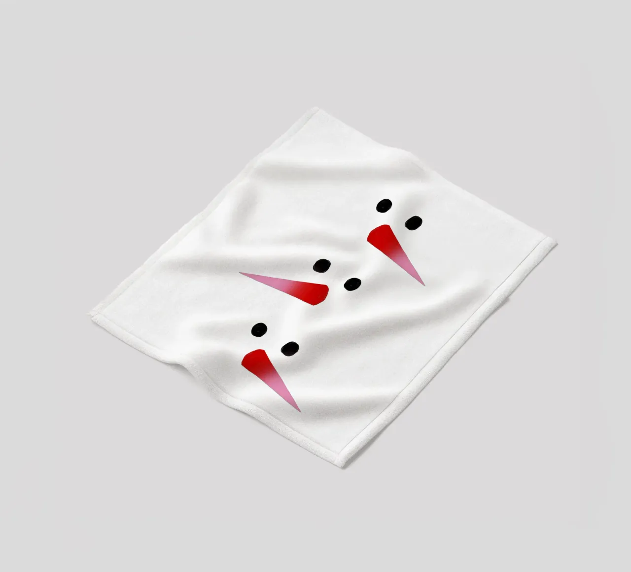 Schneemann-Nasen Farbverlauf coperta in pile da Sophie Augustin Illustration