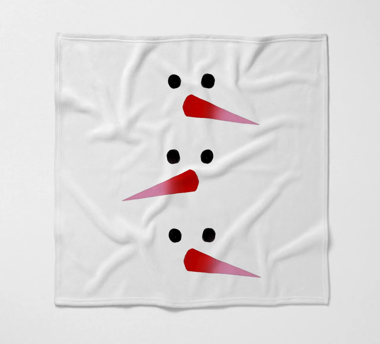Schneemann-Nasen Farbverlauf coperta in pile da Sophie Augustin Illustration