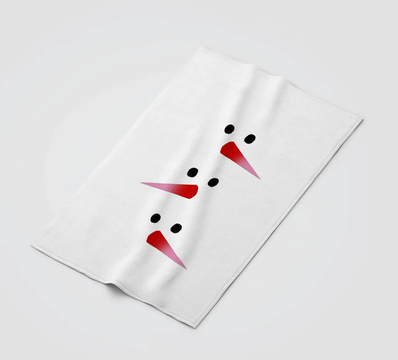 Schneemann-Nasen Farbverlauf coperta in pile da Sophie Augustin Illustration