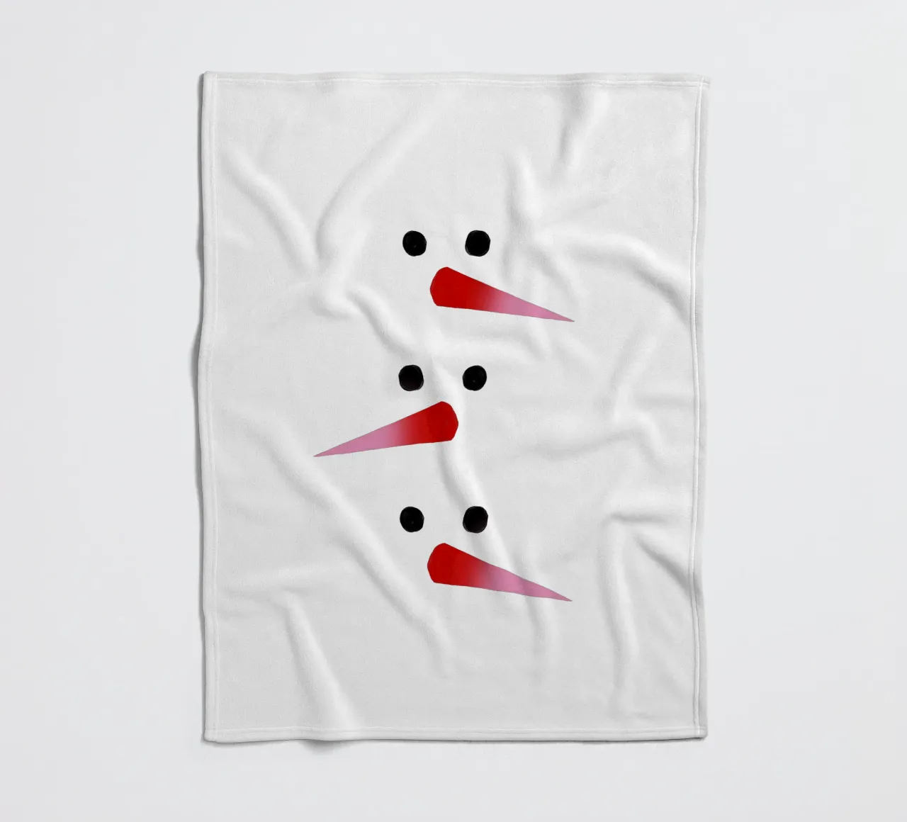Schneemann-Nasen Farbverlauf coperta in pile da Sophie Augustin Illustration