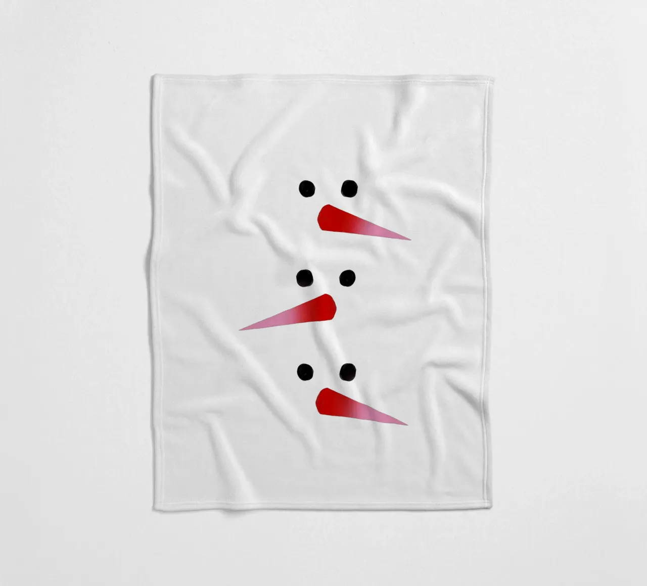 Schneemann-Nasen Farbverlauf coperta in pile da Sophie Augustin Illustration