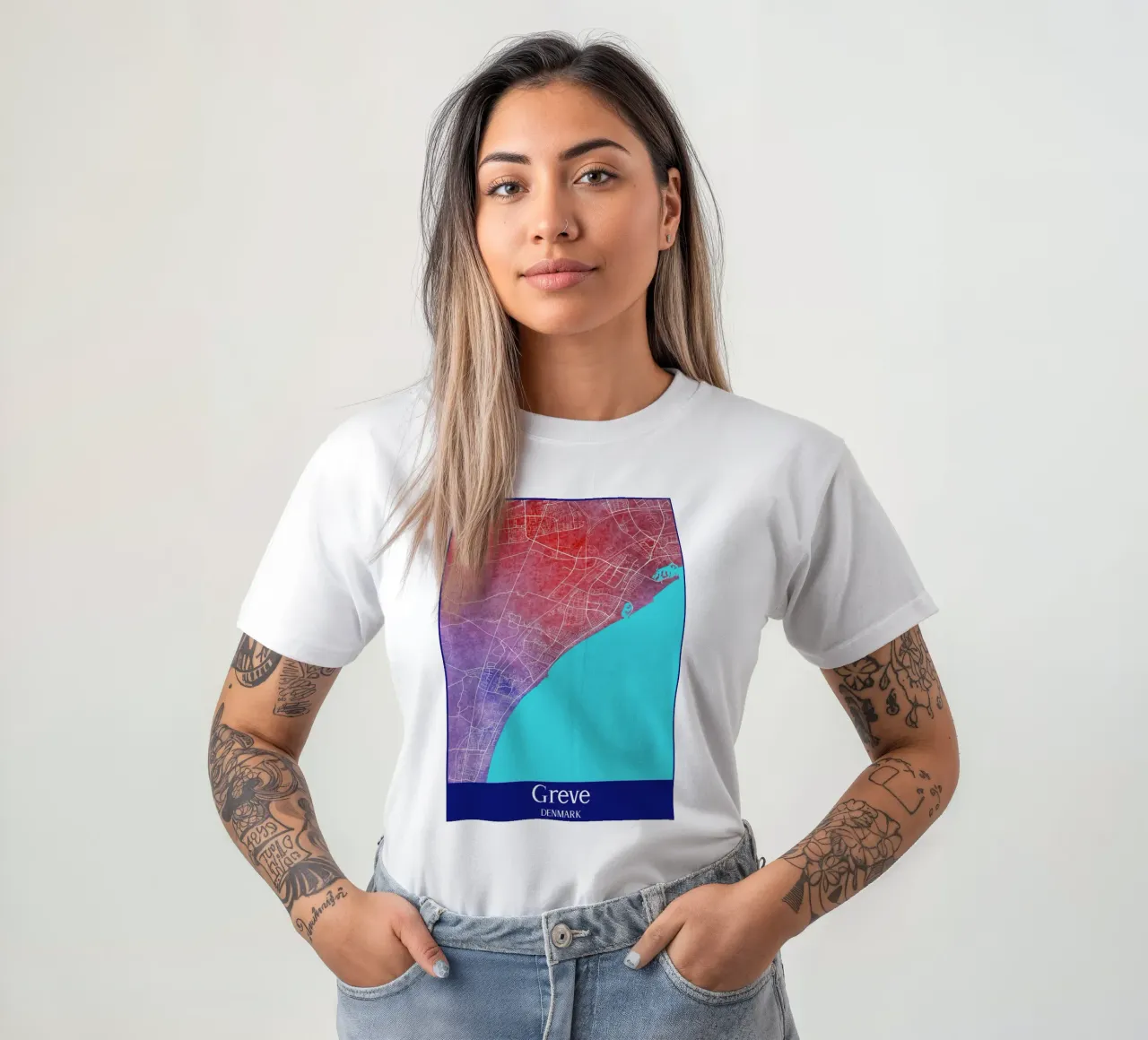 Greve DENMARK t-shirt da WorldPrint