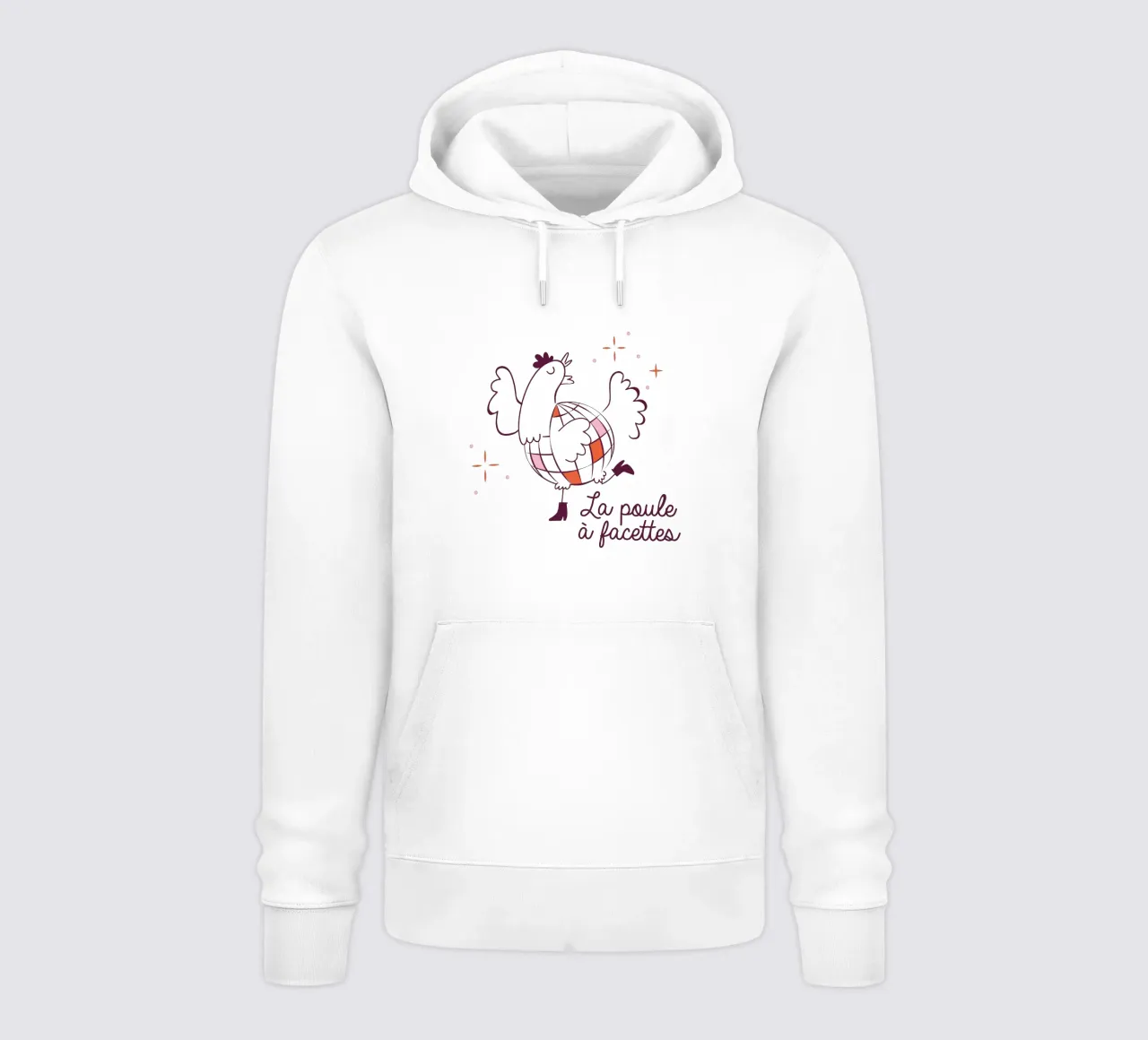 La poule a facettes felpa con cappuccio da alice