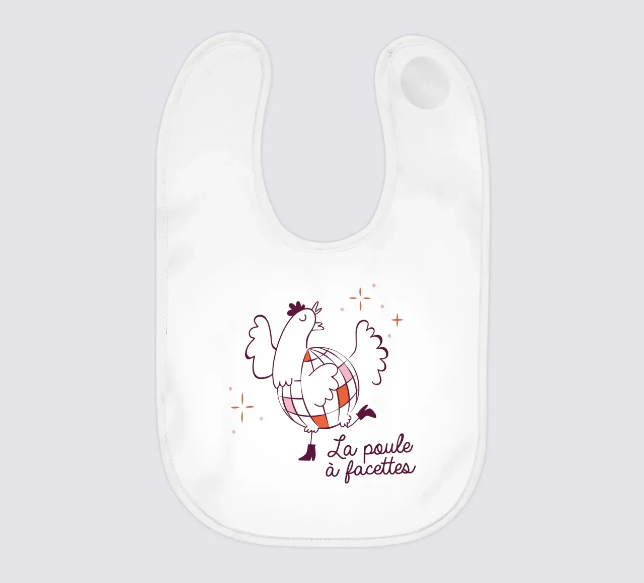 La poule a facettes bavaglino da alice