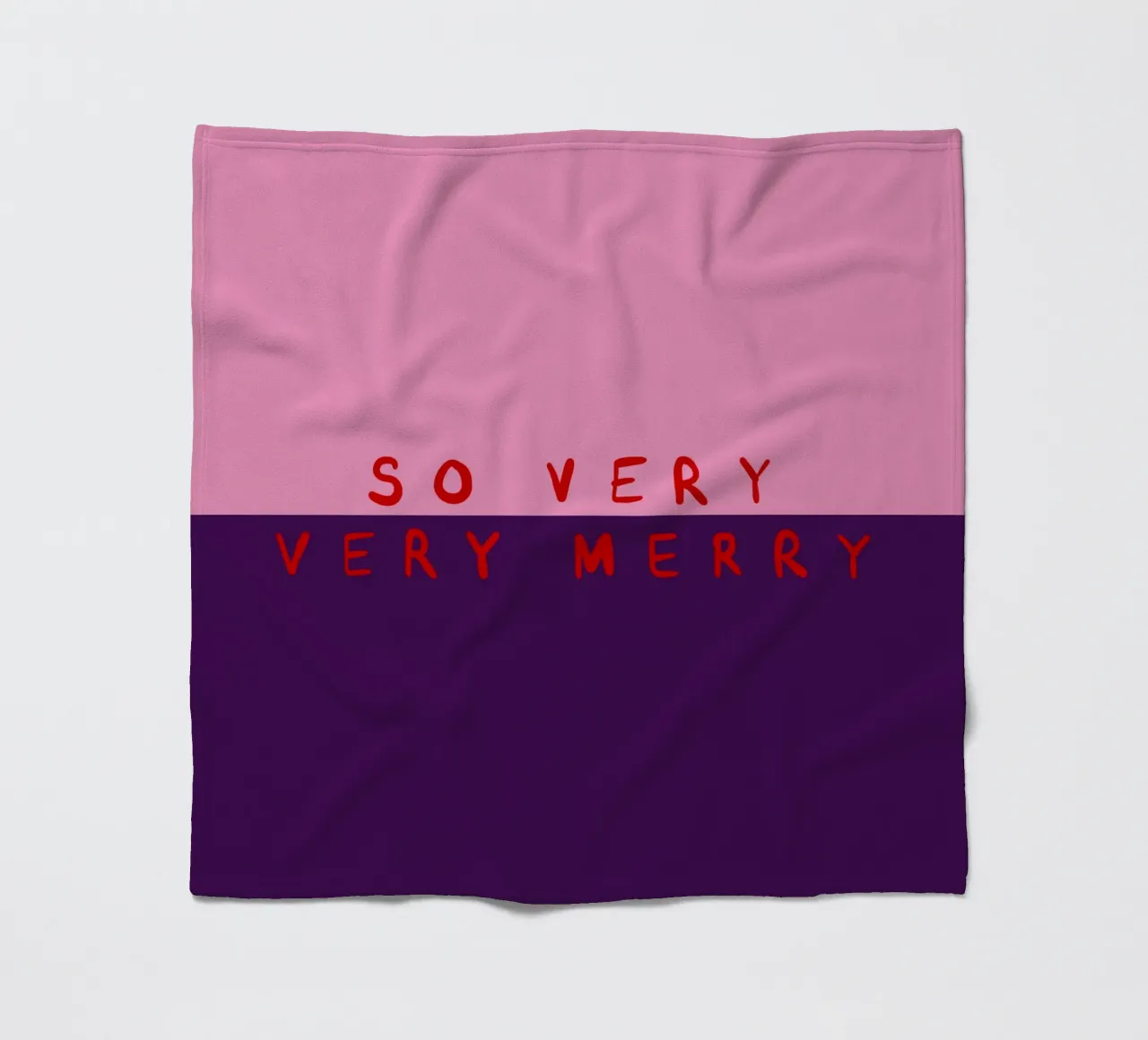 So very Merry Color Block Pink Lila coperta in pile da Sophie Augustin Illustration