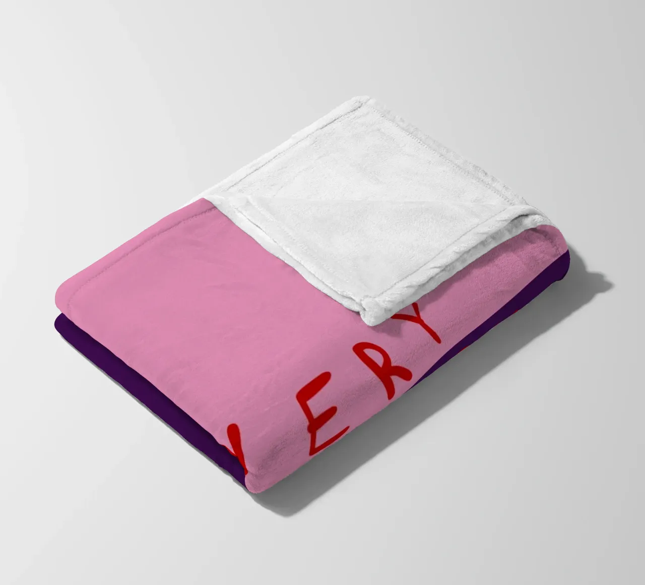 So very Merry Color Block Pink Lila coperta in pile da Sophie Augustin Illustration