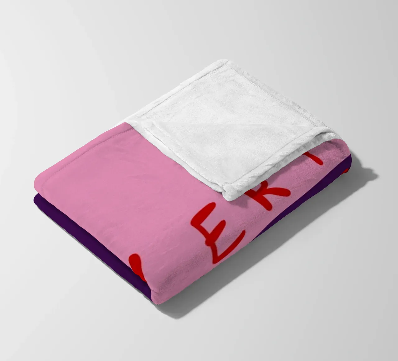 So very Merry Color Block Pink Lila coperta in pile da Sophie Augustin Illustration