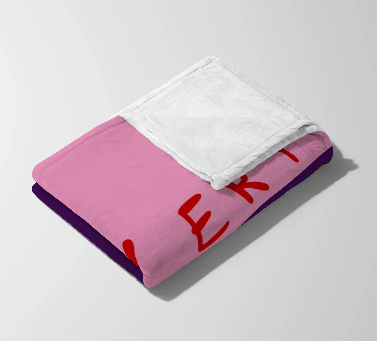 So very Merry Color Block Pink Lila coperta in pile da Sophie Augustin Illustration
