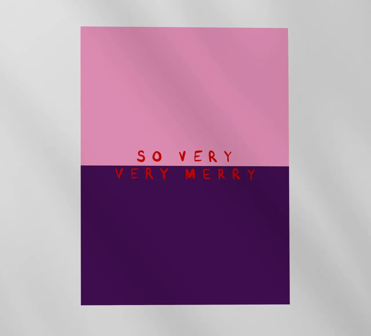 So very Merry Color Block Pink Lila pellicola backlit da Sophie Augustin Illustration