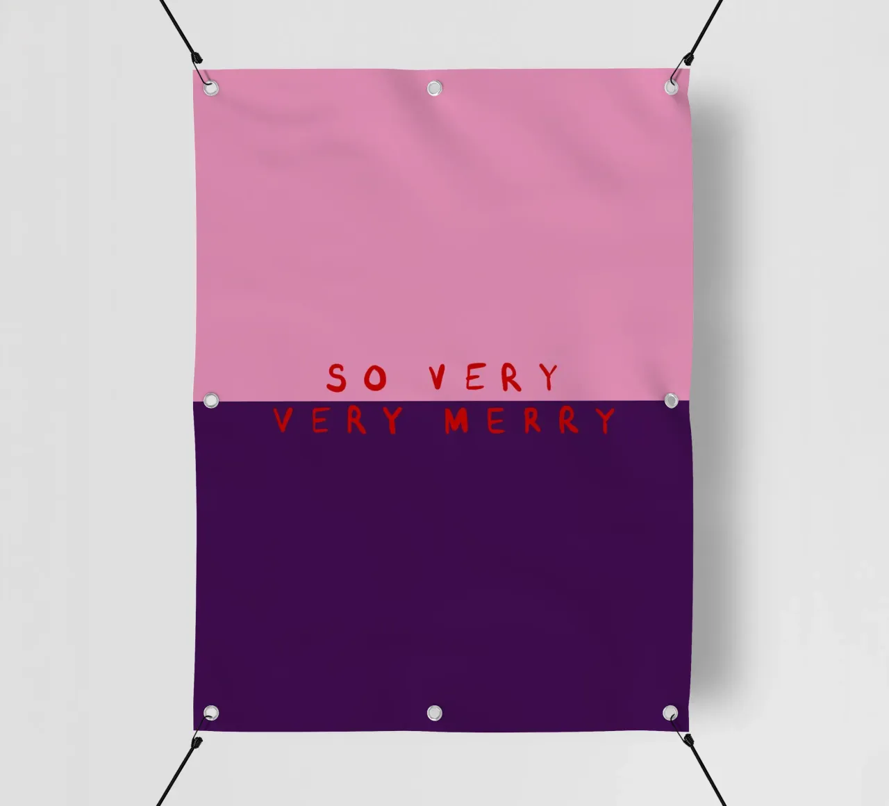 So very Merry Color Block Pink Lila telo in pvc da Sophie Augustin Illustration