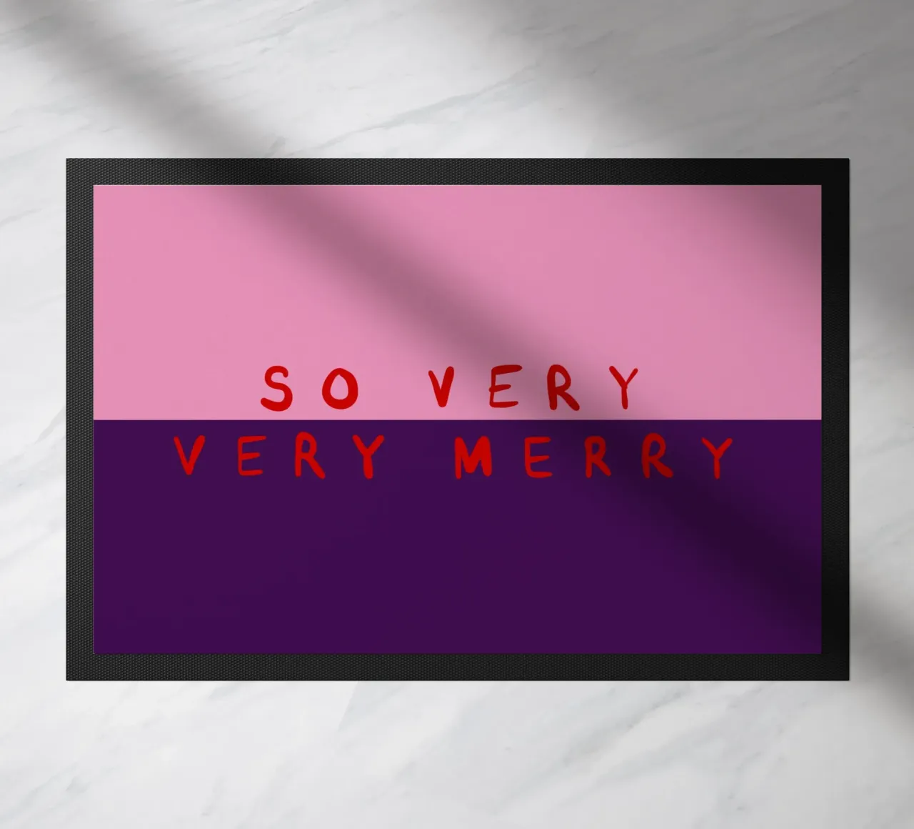 So very Merry Color Block Pink Lila zerbino da Sophie Augustin Illustration