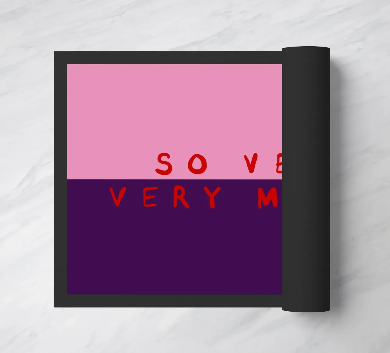 So very Merry Color Block Pink Lila zerbino da Sophie Augustin Illustration
