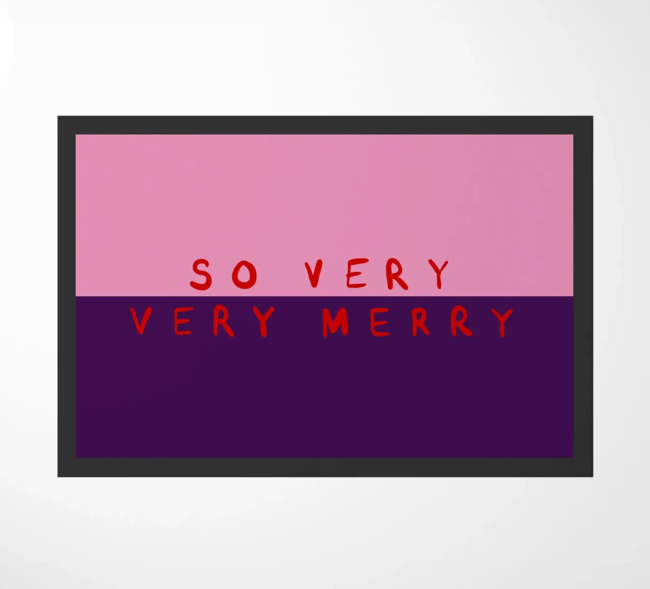 So very Merry Color Block Pink Lila zerbino da Sophie Augustin Illustration