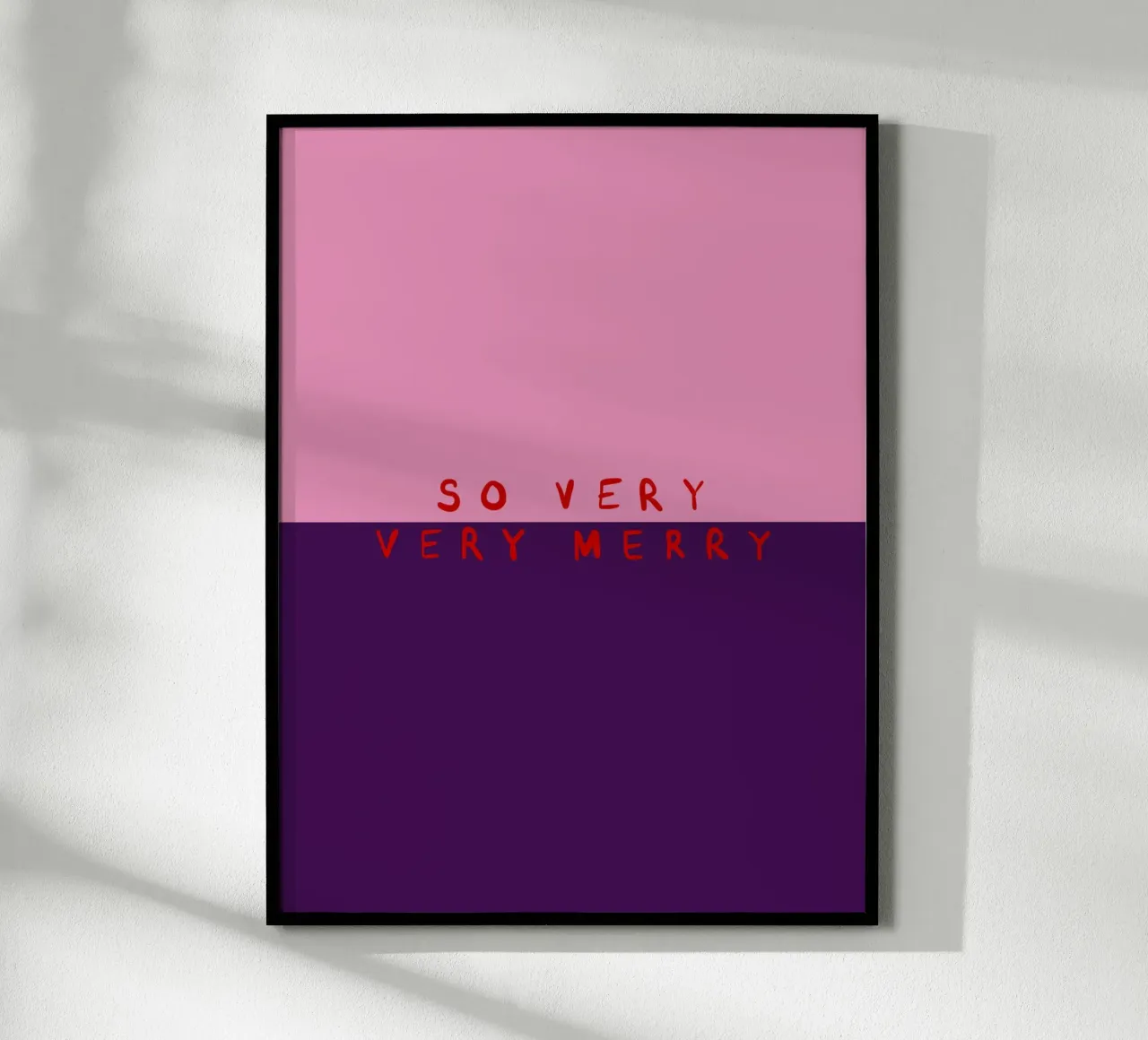 So very Merry Color Block Pink Lila carta hahnemühle da Sophie Augustin Illustration