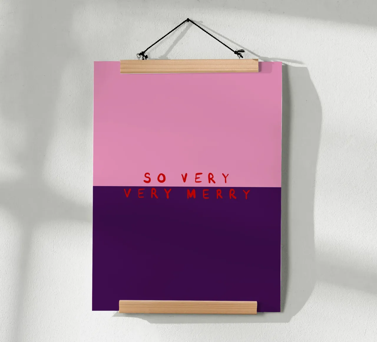 So very Merry Color Block Pink Lila carta hahnemühle da Sophie Augustin Illustration