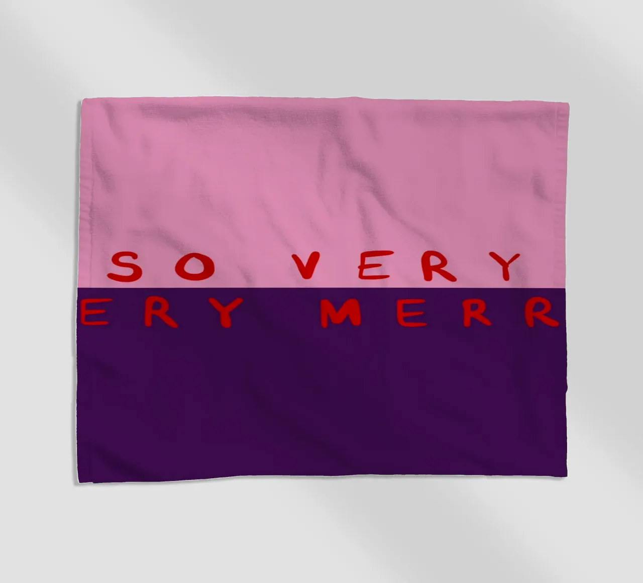 So very Merry Color Block Pink Lila telo mare da Sophie Augustin Illustration