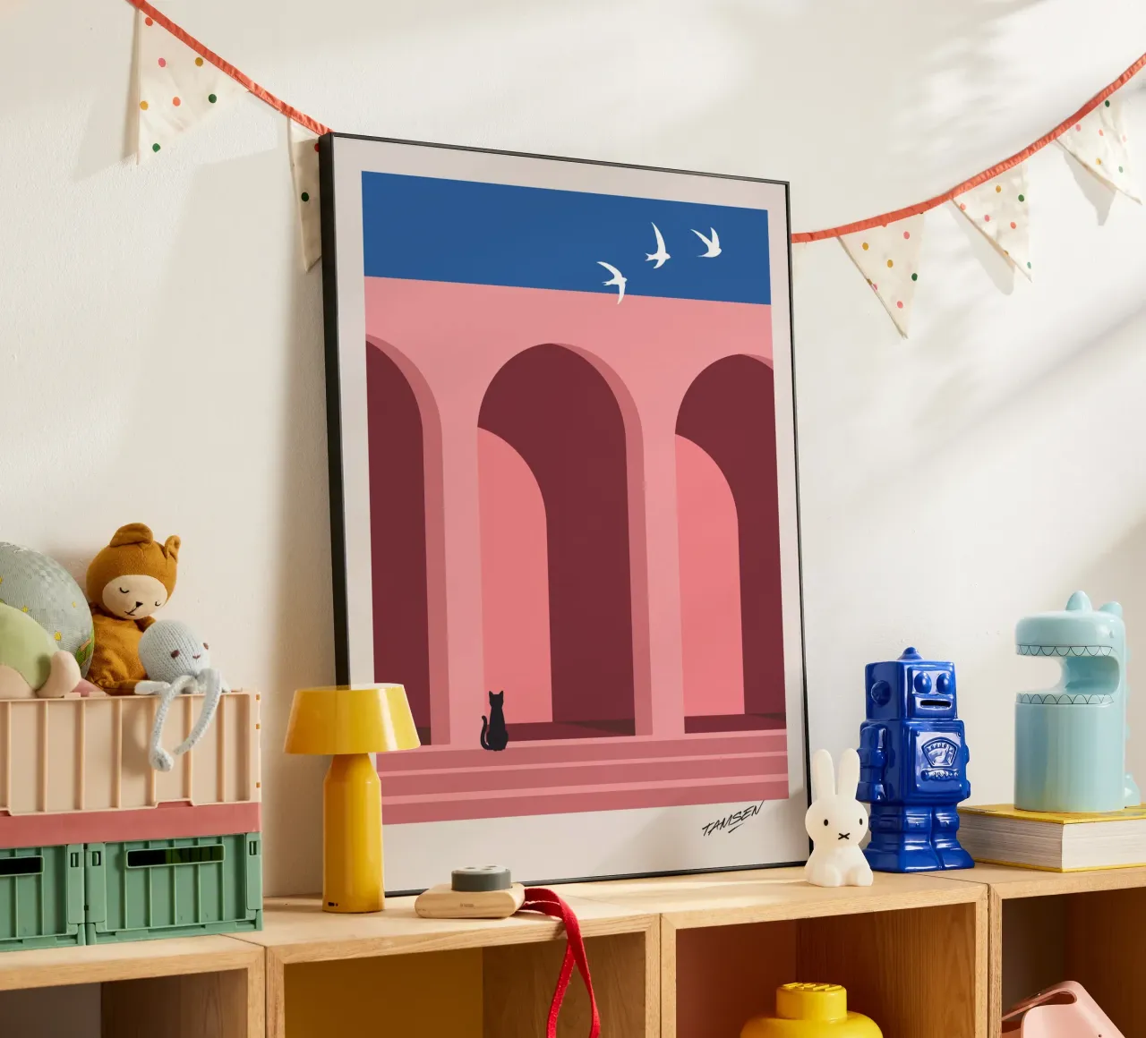 Cat.ch me if you can - 02 alluminio dibond da Tamsen Design