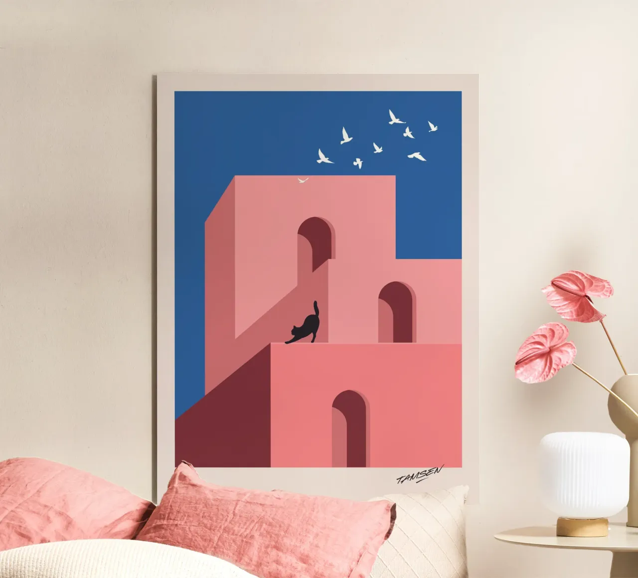 Cat.ch me if you can - 03 alluminio dibond da Tamsen Design