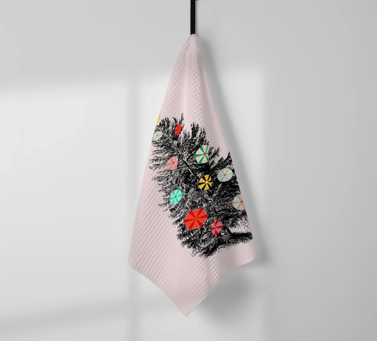Retro Christmas Tree with Candy Ornaments canovaccio da cucina da showmemars