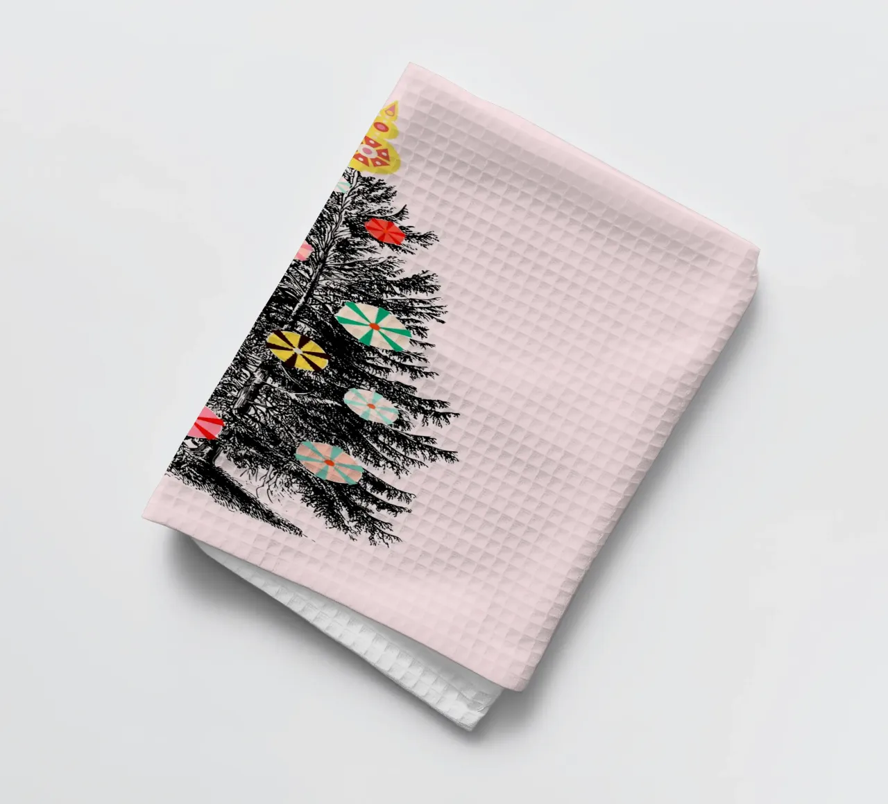Retro Christmas Tree with Candy Ornaments canovaccio da cucina da showmemars