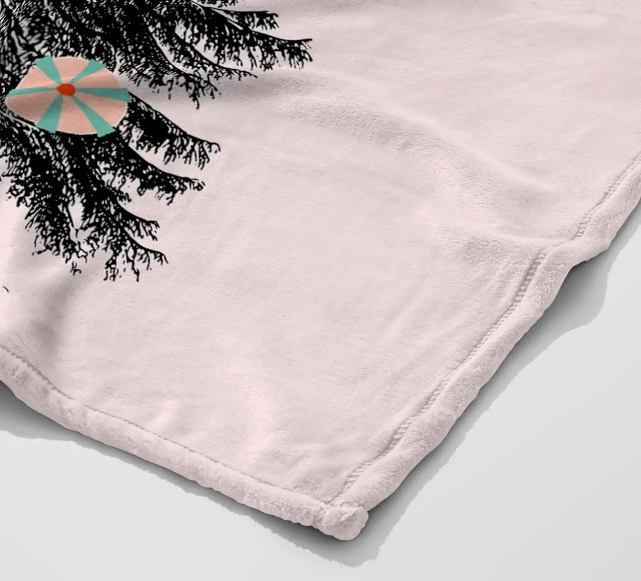 Retro Christmas Tree with Candy Ornaments coperta in pile da showmemars